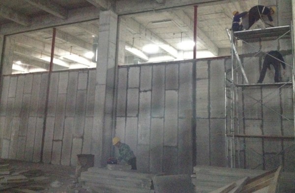 遠大內(nèi)部輕質(zhì)隔墻板裝修展示一